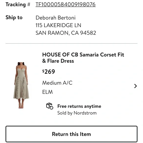 House of CB Strapless Corset Dress - Cream - Picture 3 of 7